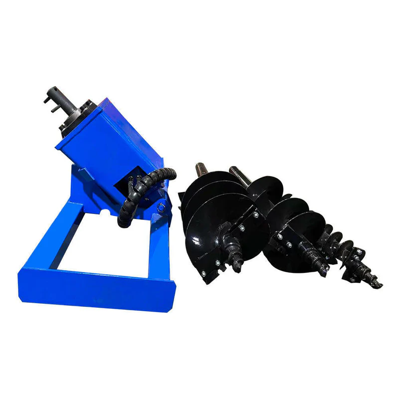 Skid Steer Hydraulic Auger with 3 bits(6, 12, 14) | AGT-SSECAG-Y-BL