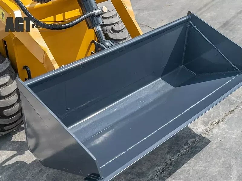 AGT 32" Bucket Without Teeth for Mini Skid Steer Toothless Bucket | M-BK32
